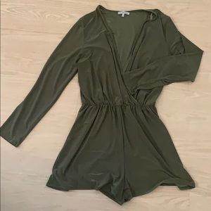 Olive green romper